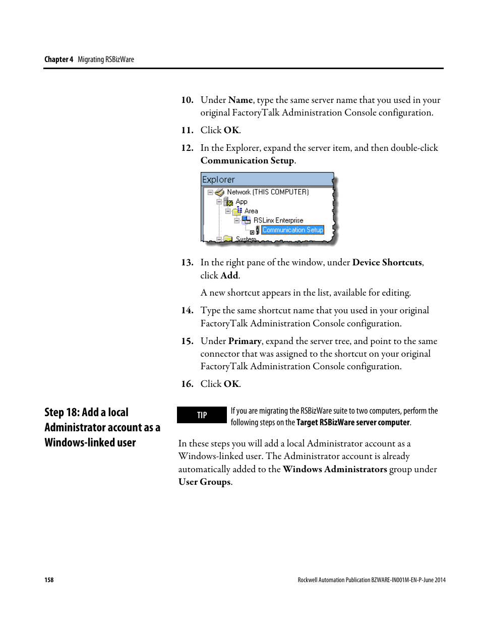 Rockwell Automation RSBizWare Administration Guide User Manual | Page 158 / 312