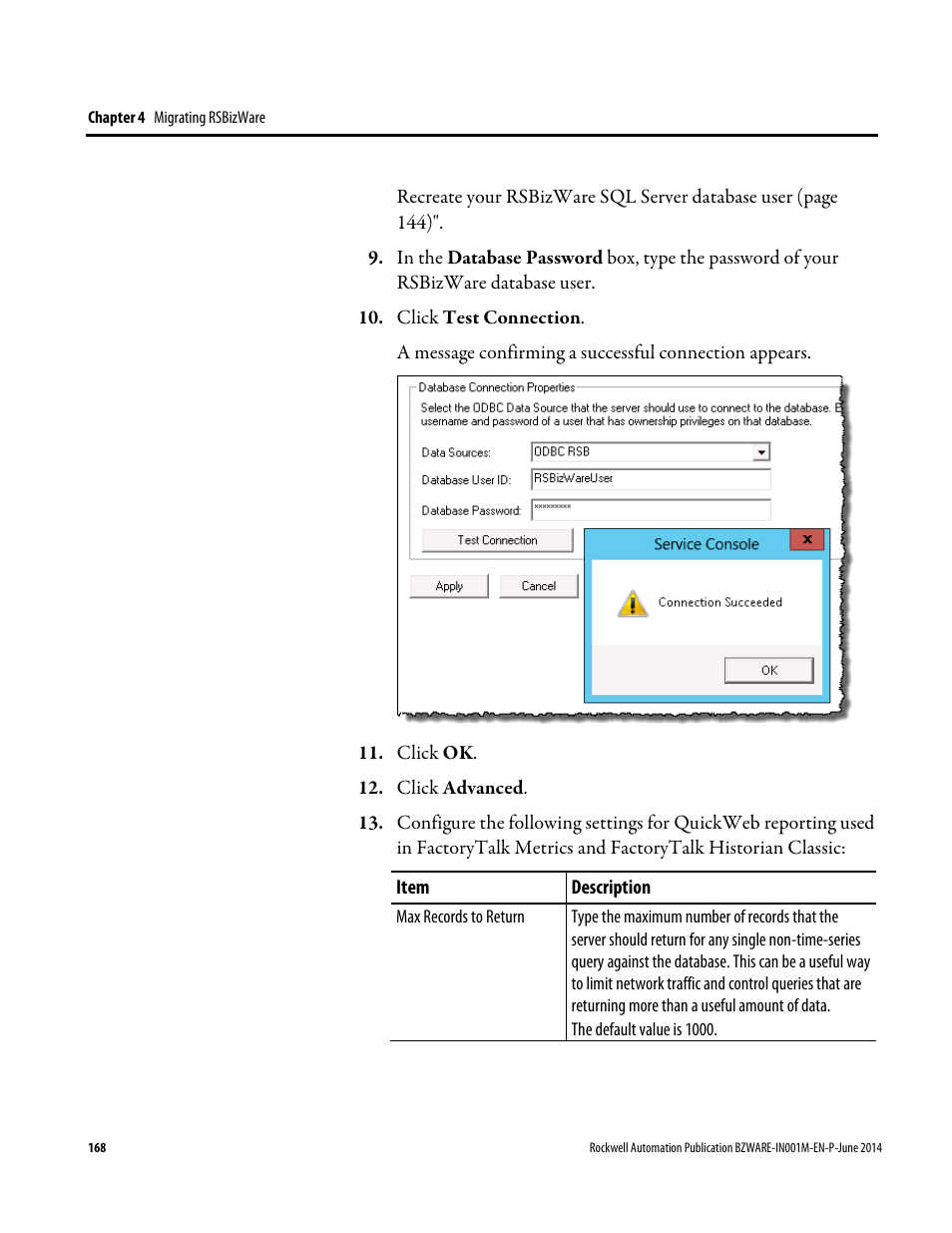 Rockwell Automation RSBizWare Administration Guide User Manual | Page 168 / 312