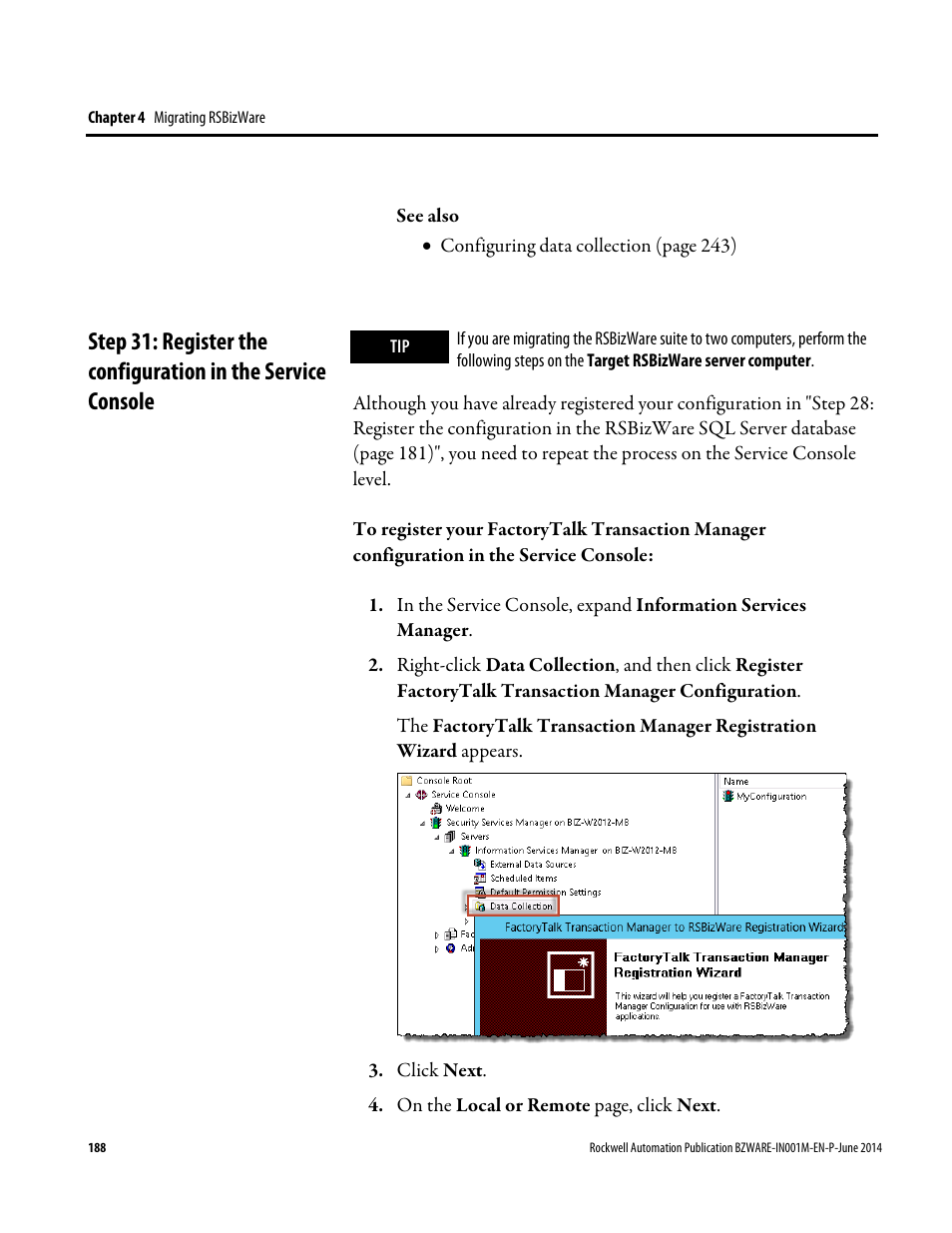 Rockwell Automation RSBizWare Administration Guide User Manual | Page 188 / 312