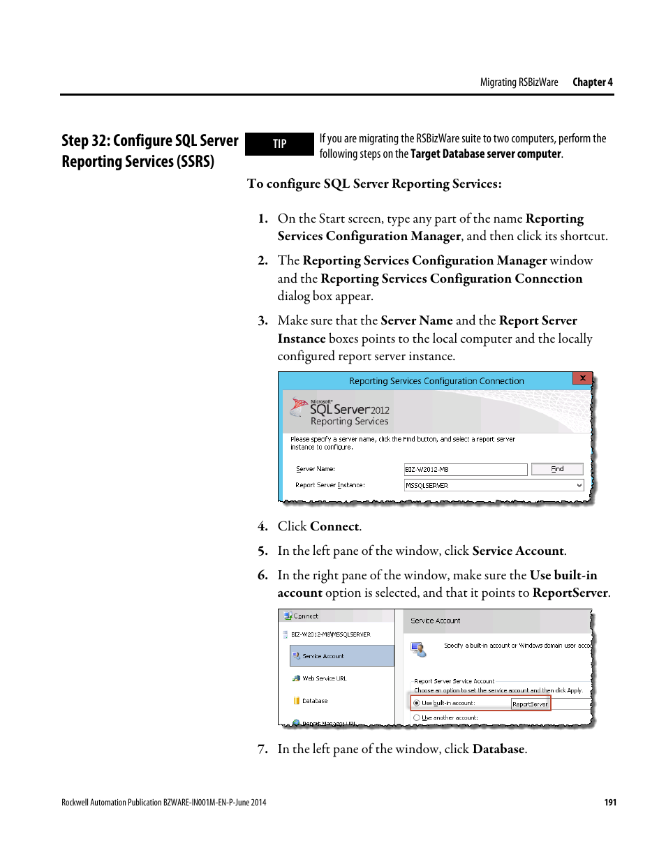 Rockwell Automation RSBizWare Administration Guide User Manual | Page 191 / 312