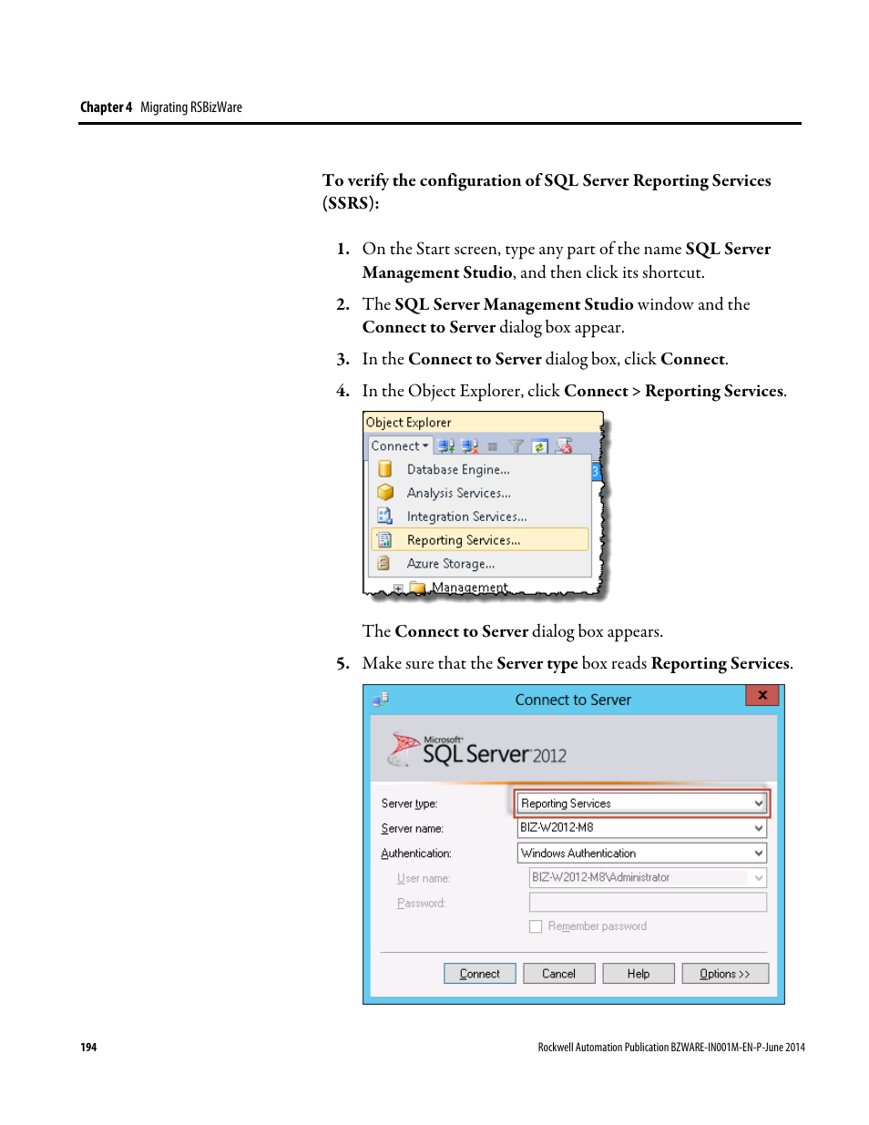 Rockwell Automation RSBizWare Administration Guide User Manual | Page 194 / 312