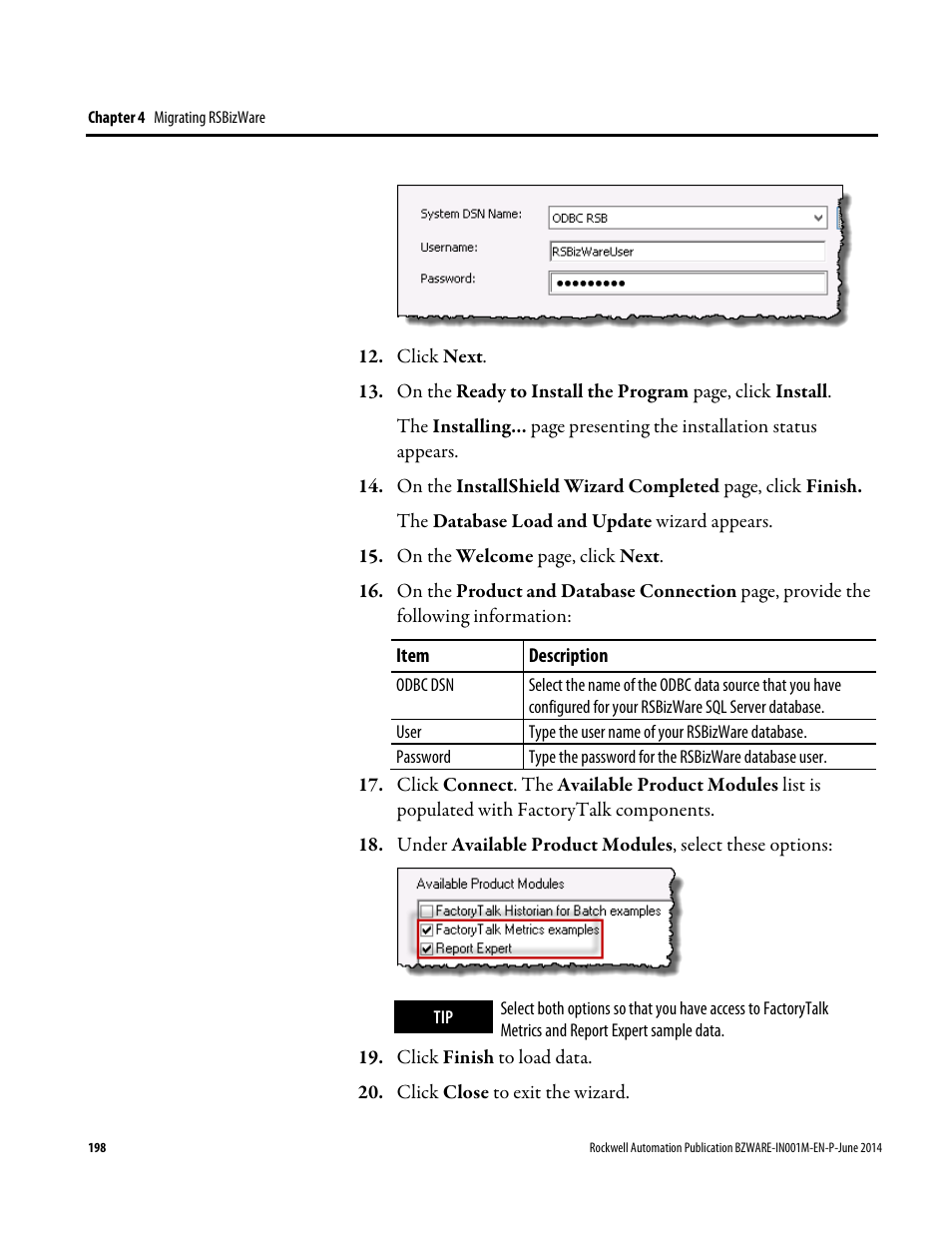 Rockwell Automation RSBizWare Administration Guide User Manual | Page 198 / 312