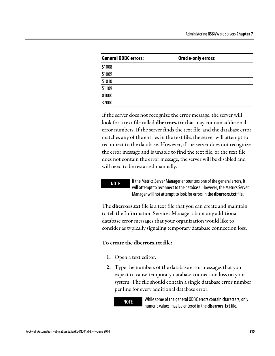 Rockwell Automation RSBizWare Administration Guide User Manual | Page 215 / 312