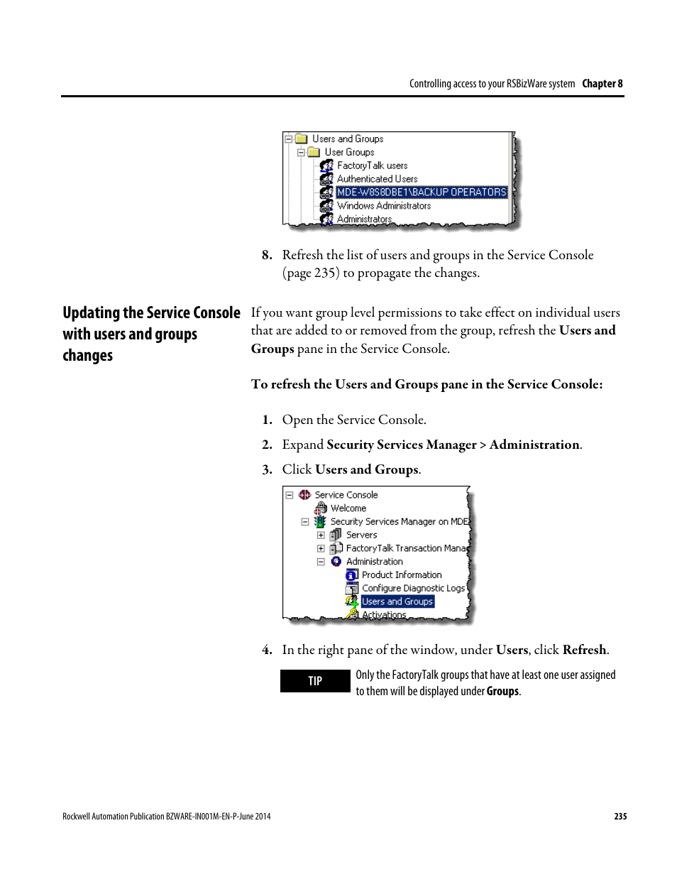 Rockwell Automation RSBizWare Administration Guide User Manual | Page 235 / 312