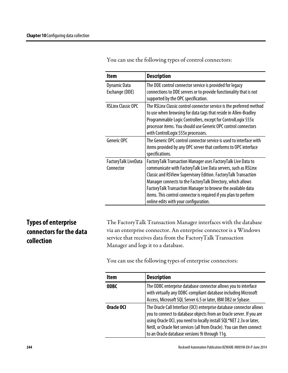 Rockwell Automation RSBizWare Administration Guide User Manual | Page 244 / 312