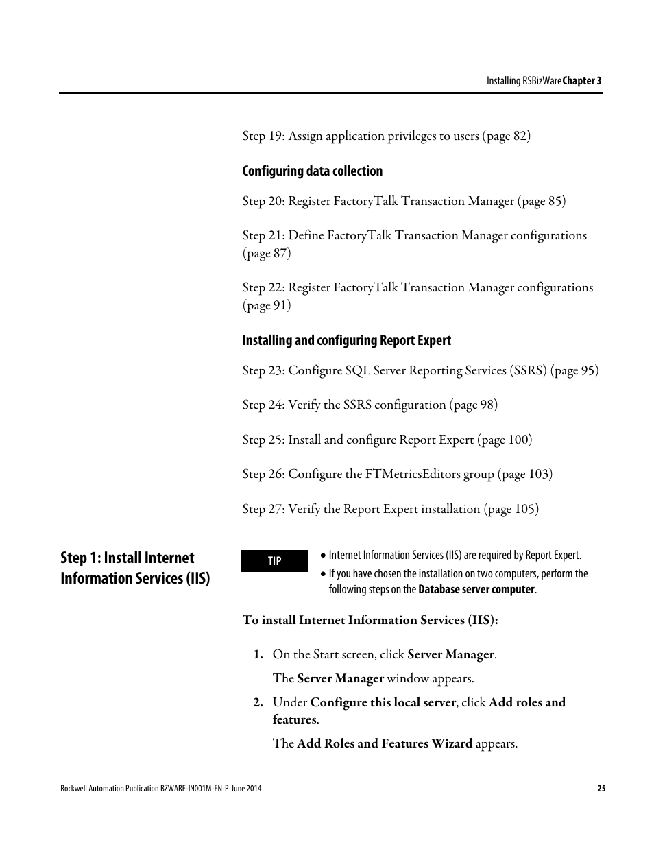 Rockwell Automation RSBizWare Administration Guide User Manual | Page 25 / 312