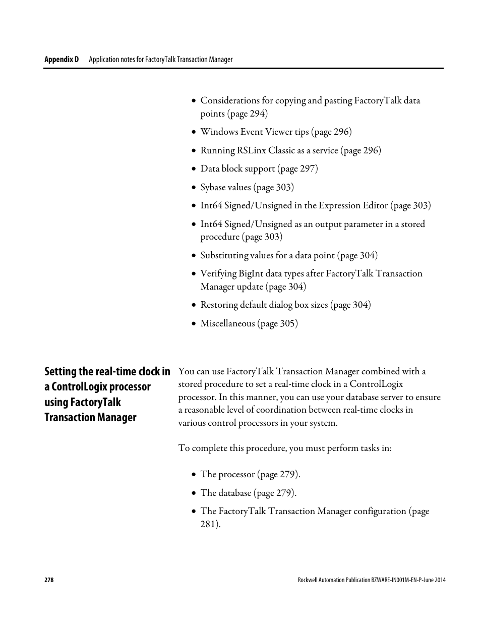 Factorytalk transaction manager | Rockwell Automation RSBizWare Administration Guide User Manual | Page 278 / 312