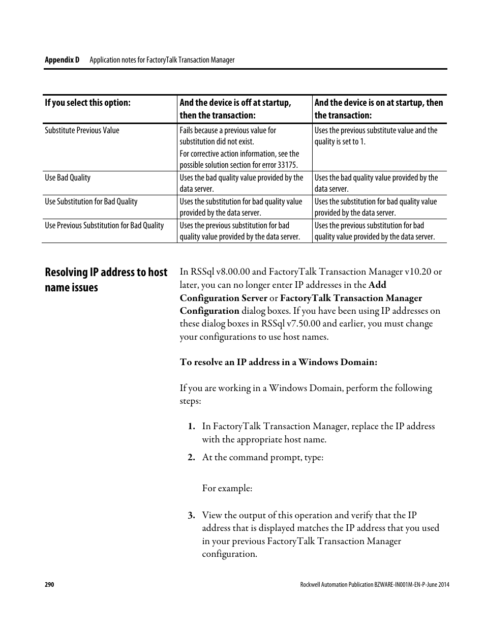 Resolving ip address to host name issues | Rockwell Automation RSBizWare Administration Guide User Manual | Page 290 / 312