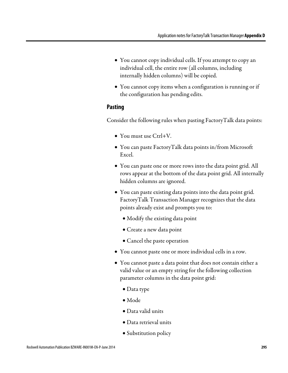 Rockwell Automation RSBizWare Administration Guide User Manual | Page 295 / 312