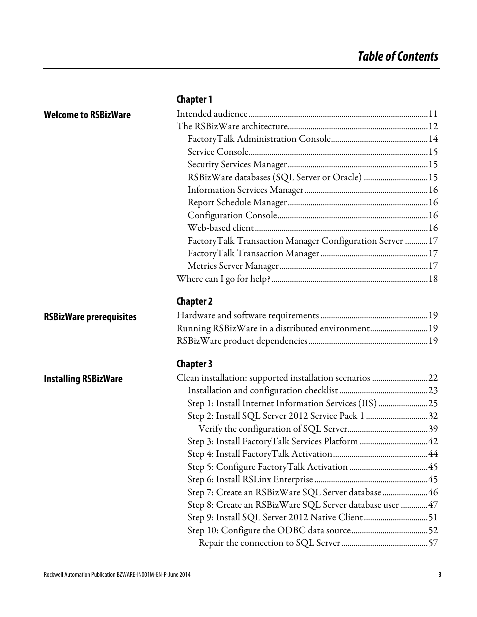 Rockwell Automation RSBizWare Administration Guide User Manual | Page 3 / 312