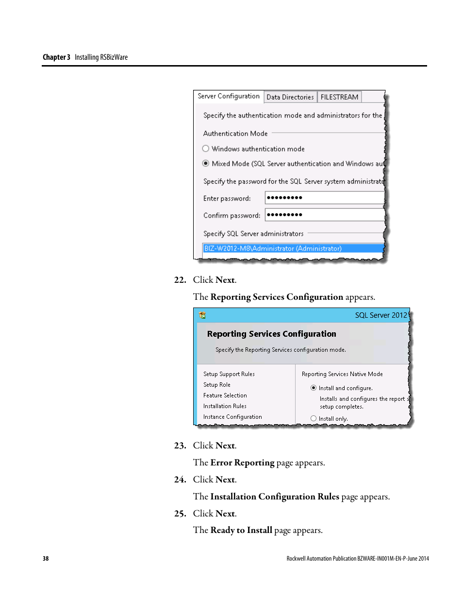 Rockwell Automation RSBizWare Administration Guide User Manual | Page 38 / 312