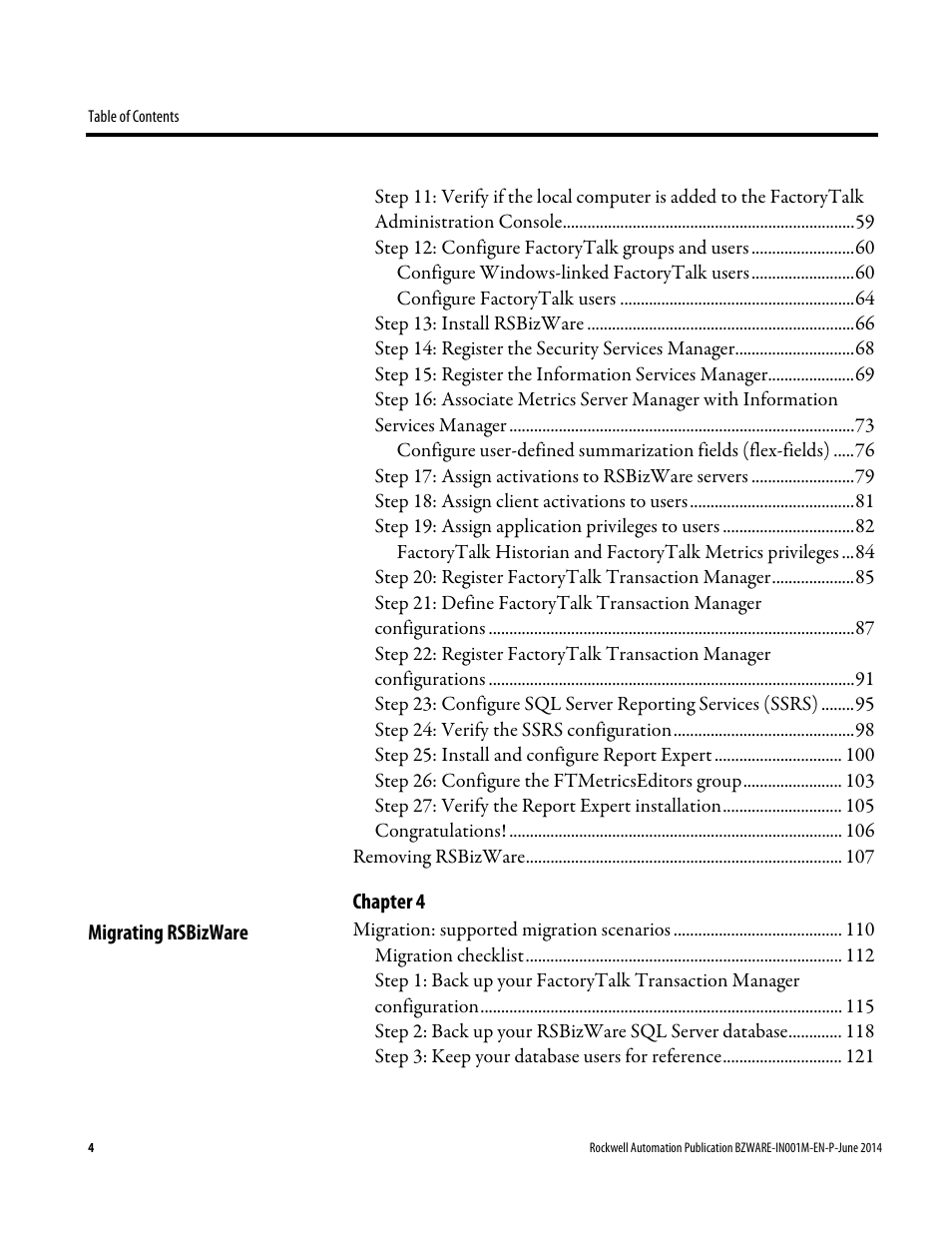 Rockwell Automation RSBizWare Administration Guide User Manual | Page 4 / 312