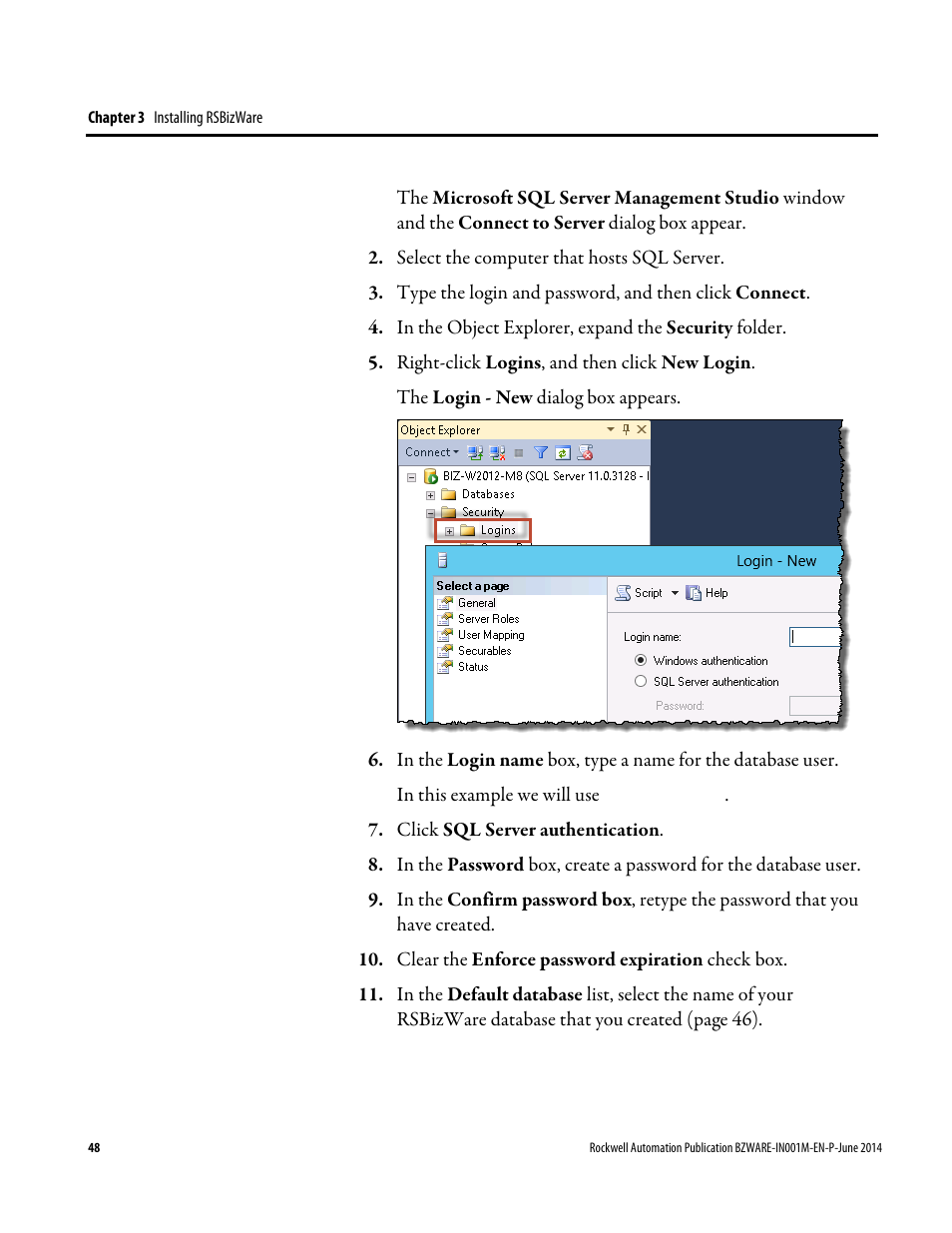 Rockwell Automation RSBizWare Administration Guide User Manual | Page 48 / 312