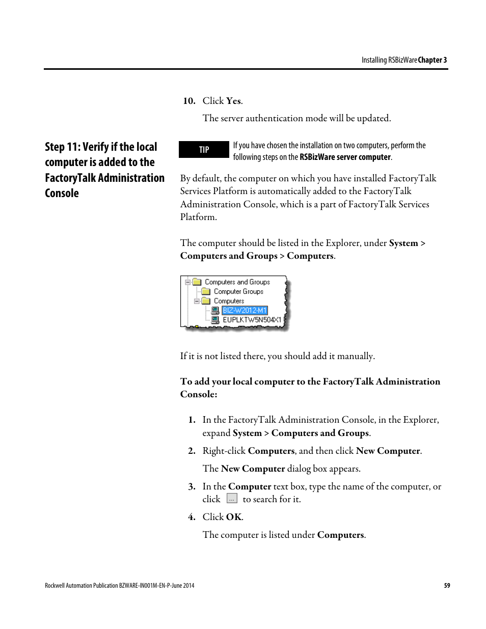 Rockwell Automation RSBizWare Administration Guide User Manual | Page 59 / 312