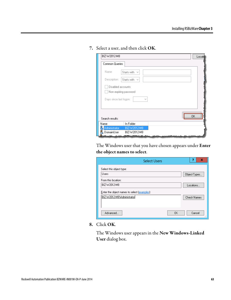 Rockwell Automation RSBizWare Administration Guide User Manual | Page 63 / 312