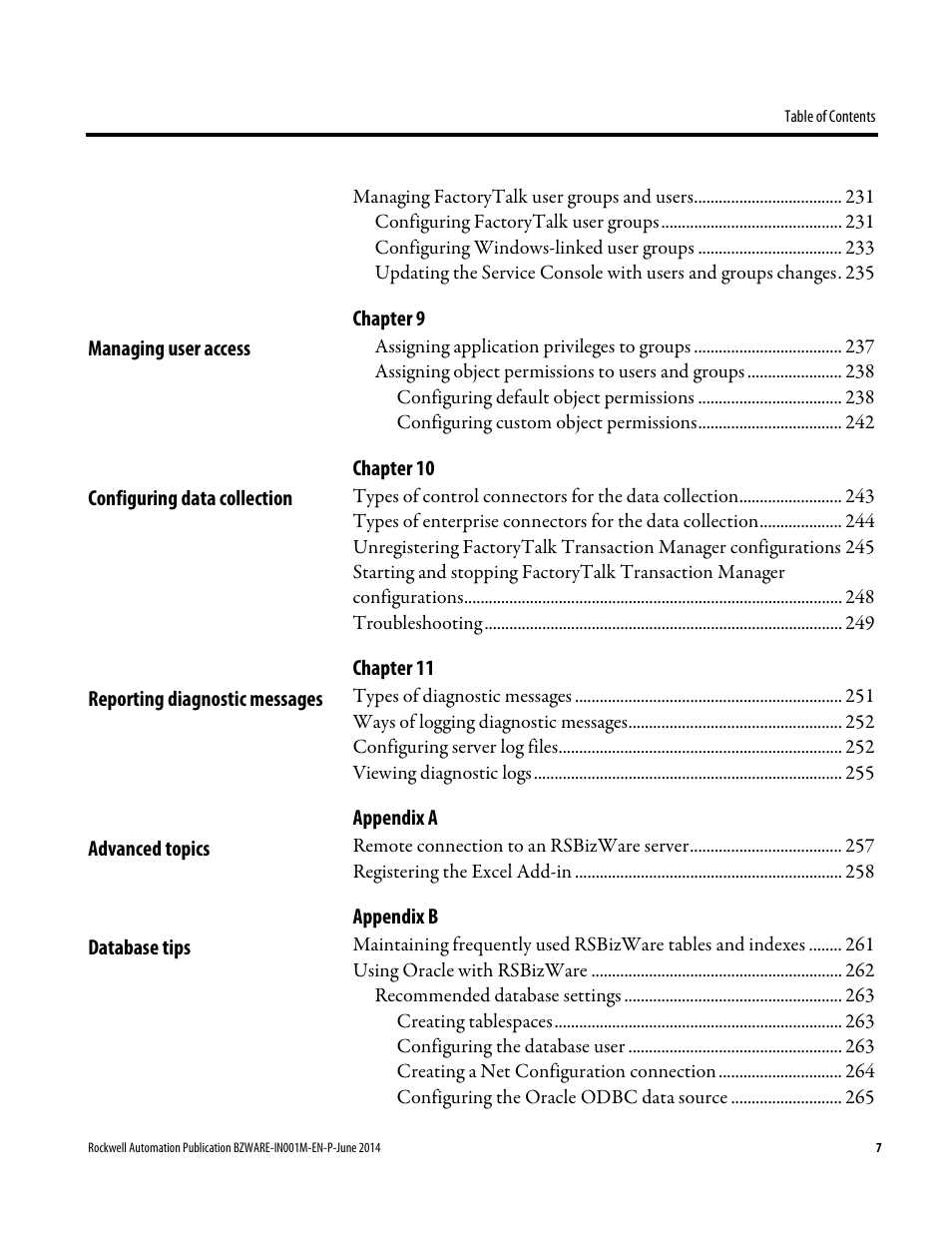 Rockwell Automation RSBizWare Administration Guide User Manual | Page 7 / 312