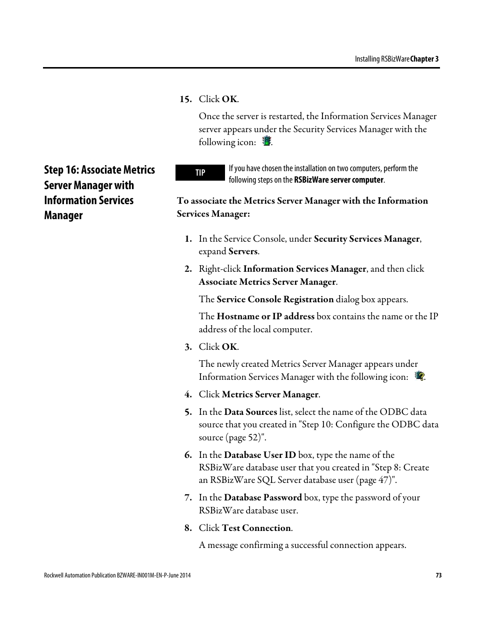 Rockwell Automation RSBizWare Administration Guide User Manual | Page 73 / 312