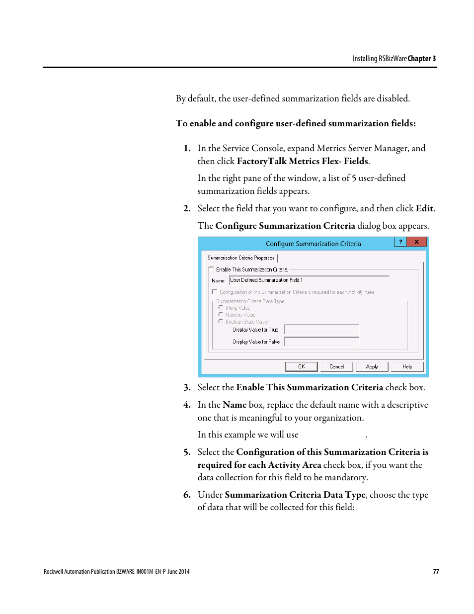 Rockwell Automation RSBizWare Administration Guide User Manual | Page 77 / 312