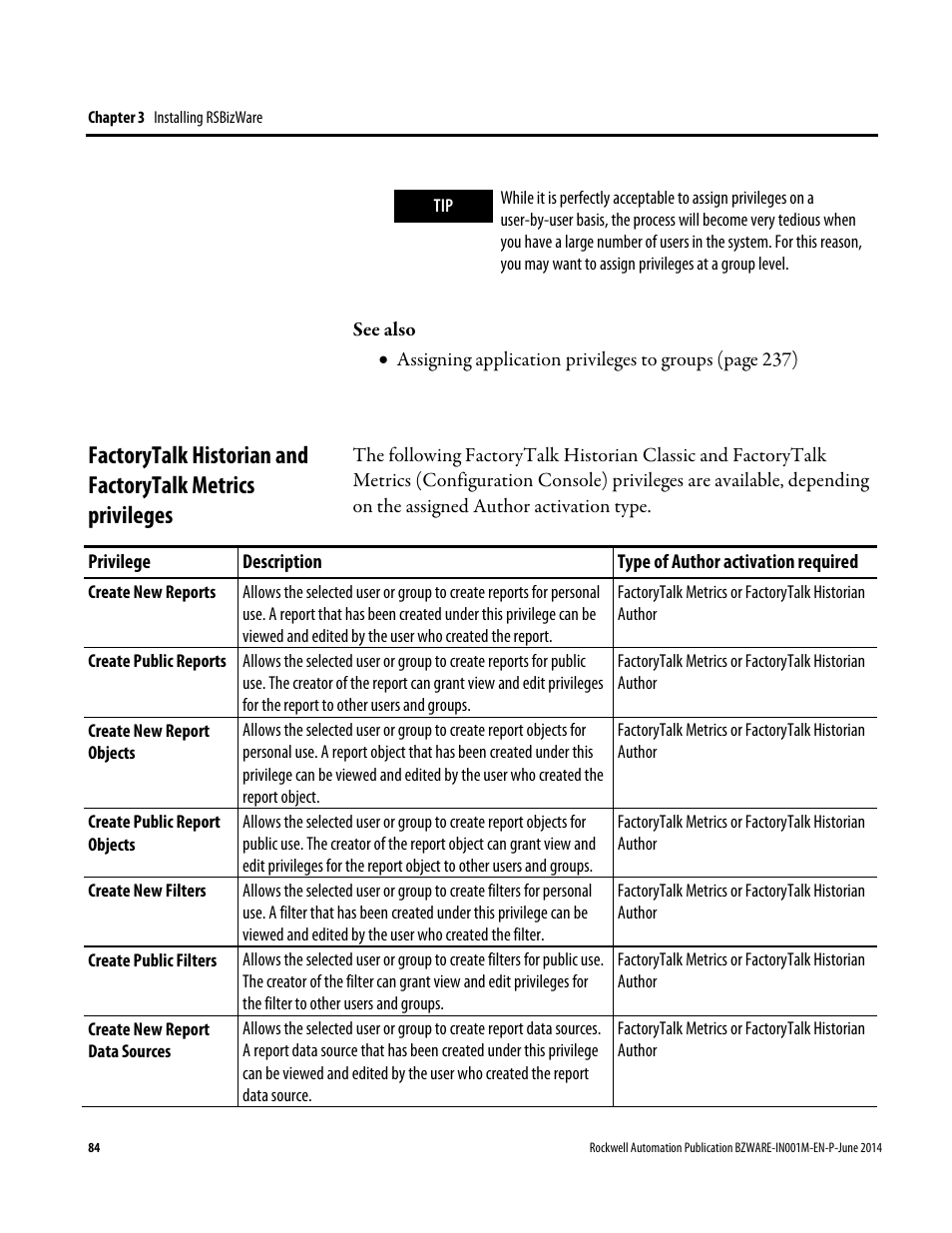 Rockwell Automation RSBizWare Administration Guide User Manual | Page 84 / 312