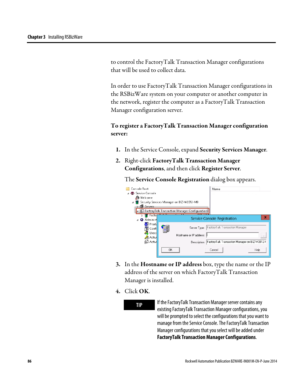 Rockwell Automation RSBizWare Administration Guide User Manual | Page 86 / 312