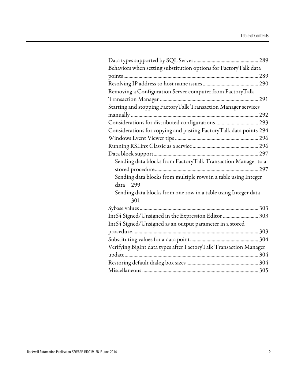 Rockwell Automation RSBizWare Administration Guide User Manual | Page 9 / 312