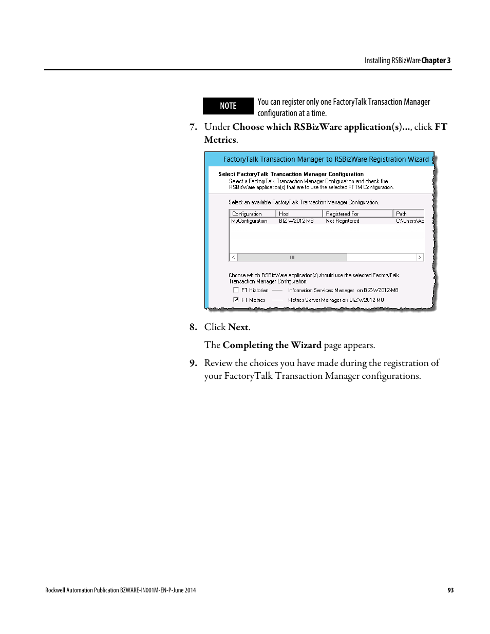 Rockwell Automation RSBizWare Administration Guide User Manual | Page 93 / 312