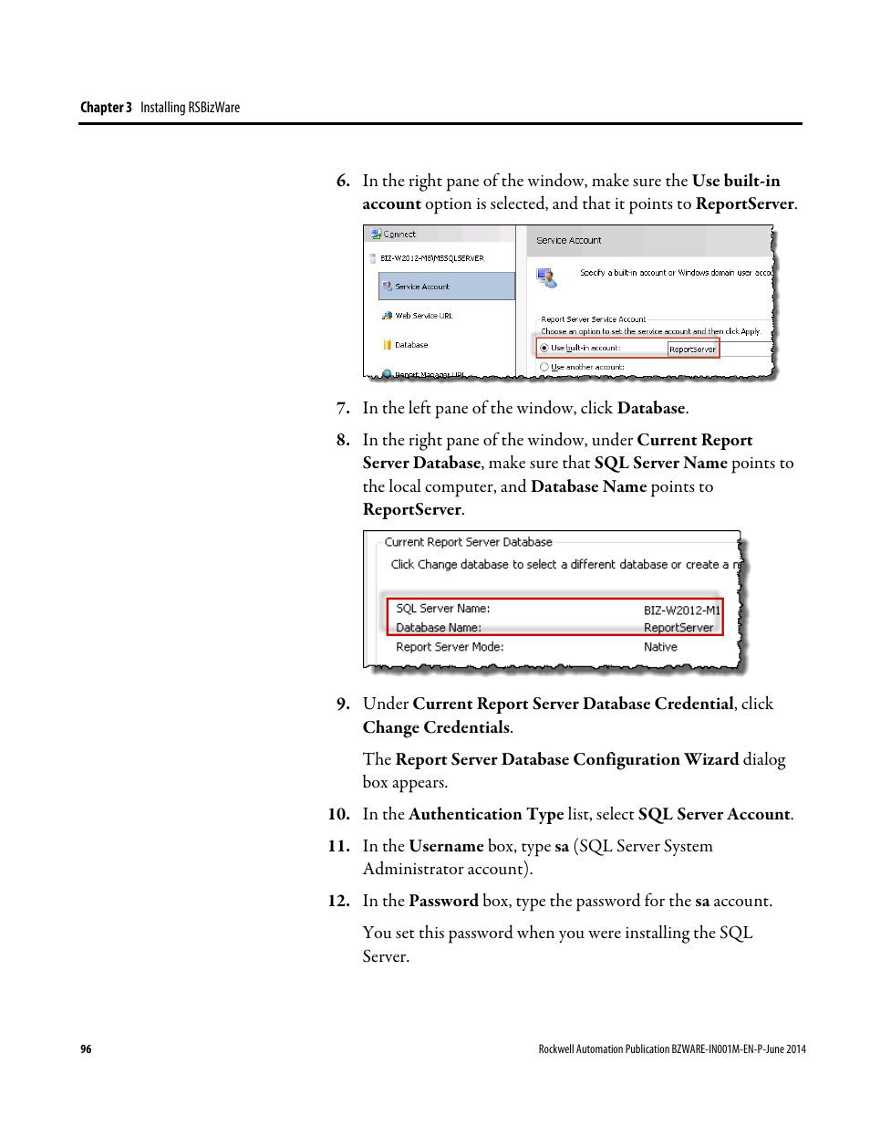 Rockwell Automation RSBizWare Administration Guide User Manual | Page 96 / 312