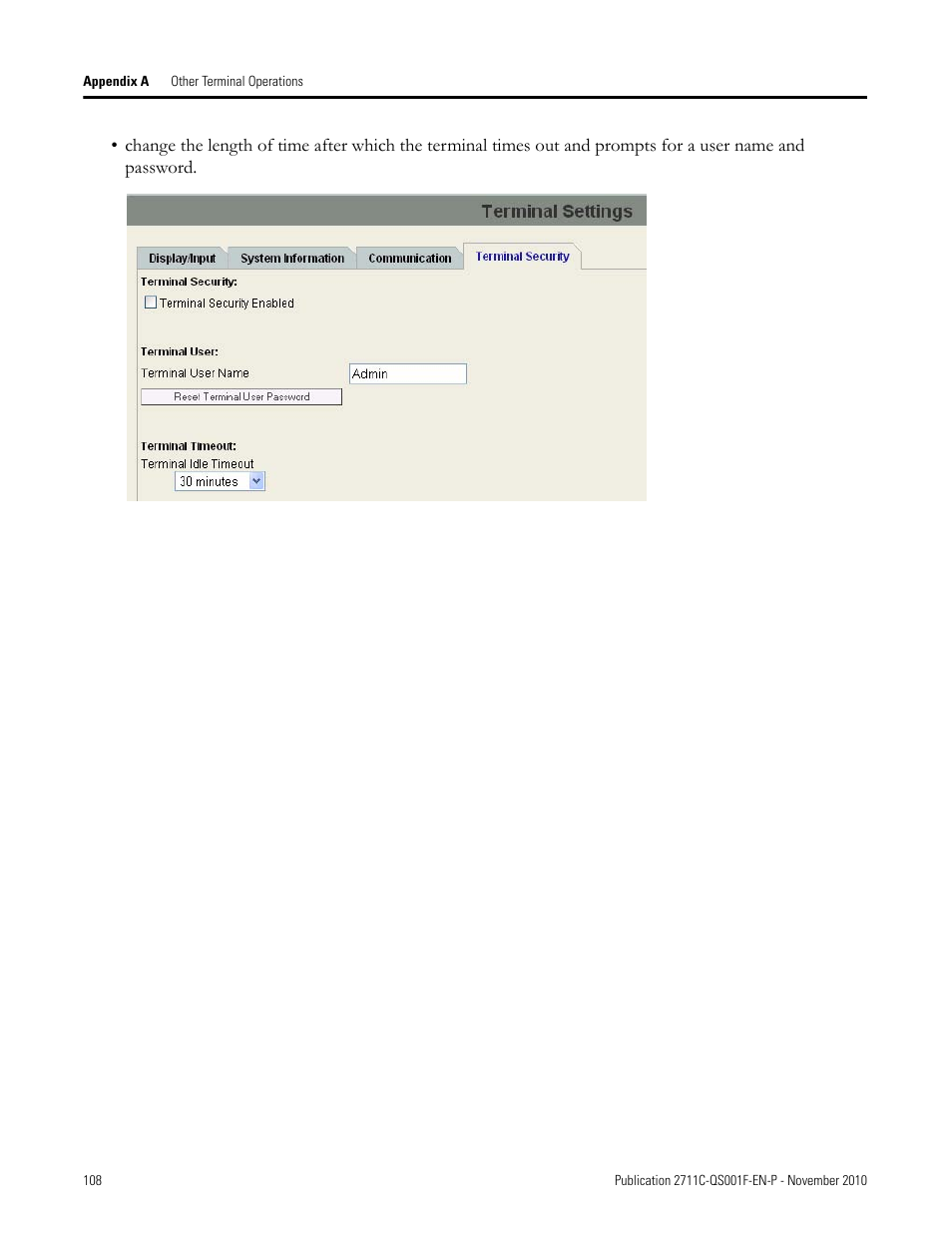 Rockwell Automation 2711C-xxxx PanelView Component HMI Terminals Quick Start User Manual | Page 108 / 110