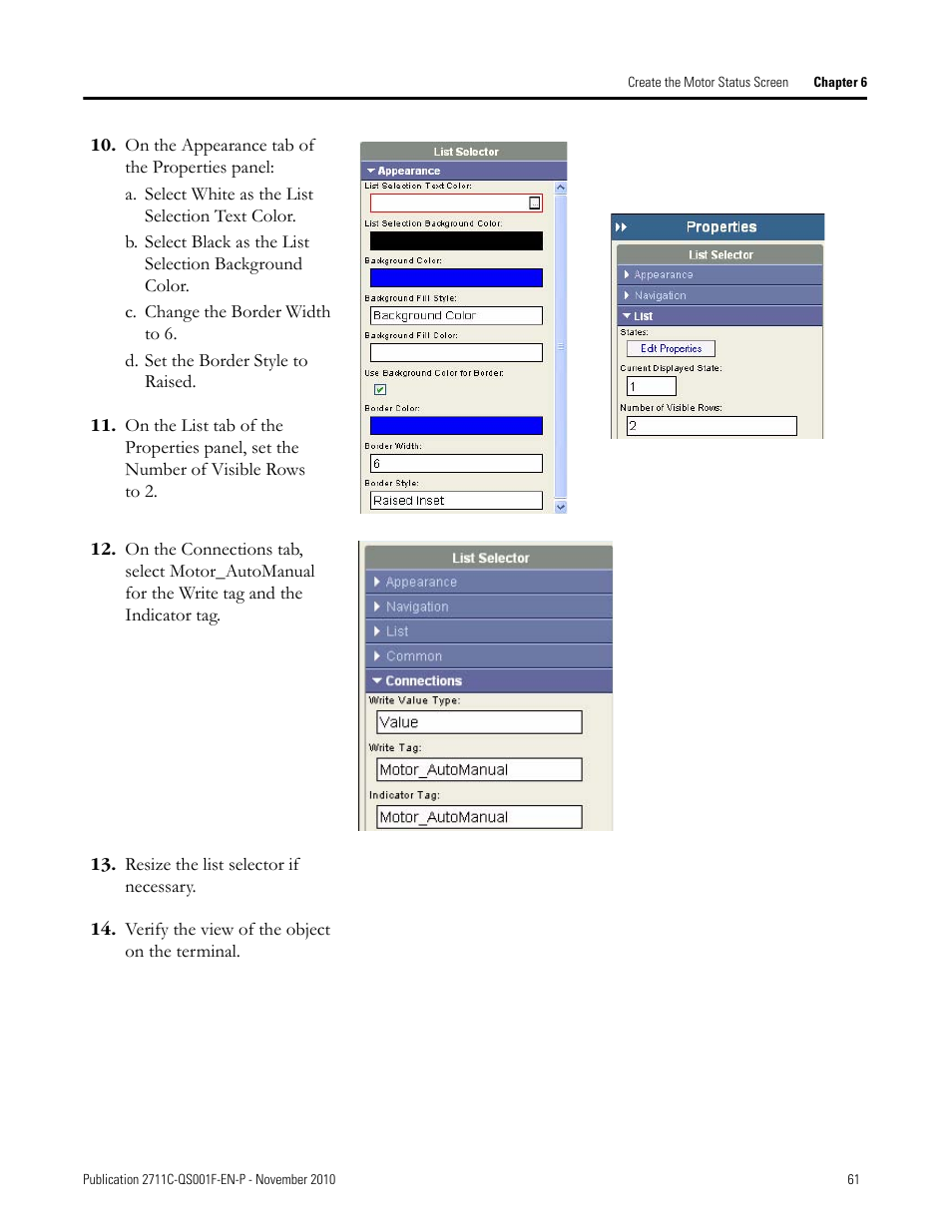 Rockwell Automation 2711C-xxxx PanelView Component HMI Terminals Quick Start User Manual | Page 61 / 110