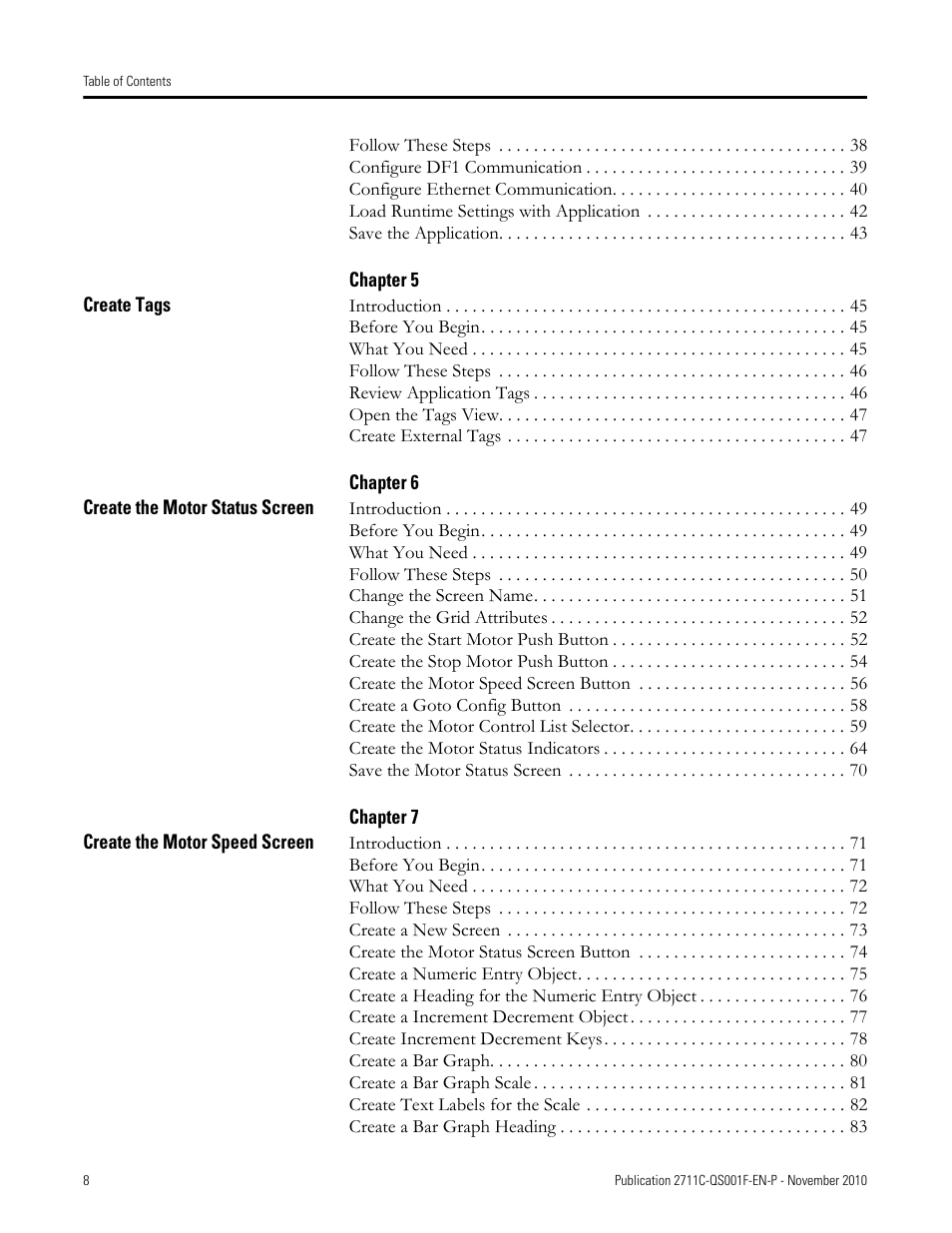 Rockwell Automation 2711C-xxxx PanelView Component HMI Terminals Quick Start User Manual | Page 8 / 110