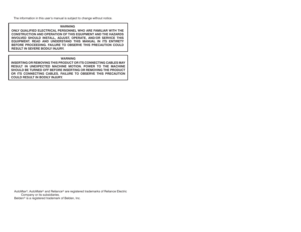 Warning notices | Rockwell Automation 61C346 4 Input 0-10V Analog Rail Module User Manual | Page 2 / 46