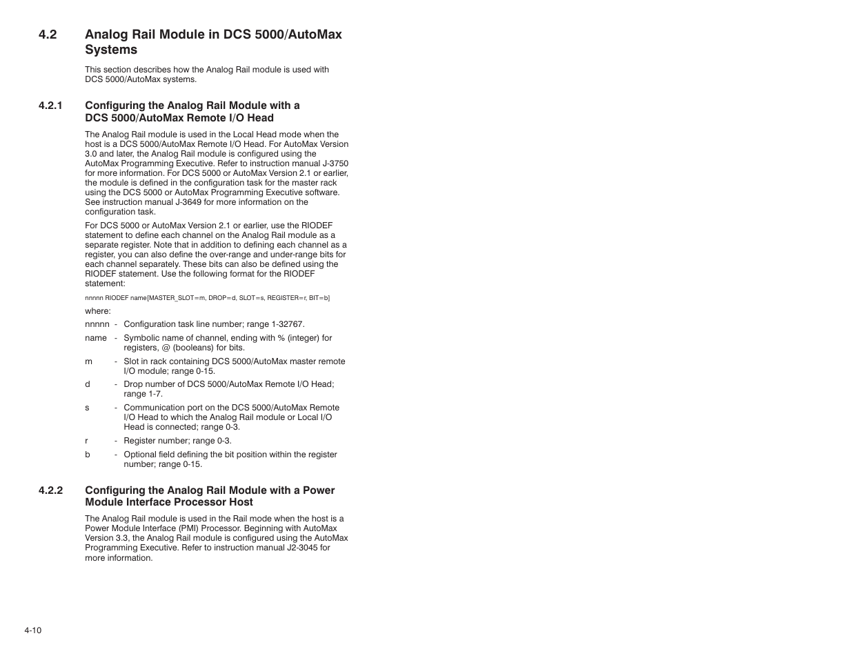 2 analog rail module in dcs 5000/automax systems | Rockwell Automation 61C346 4 Input 0-10V Analog Rail Module User Manual | Page 32 / 46