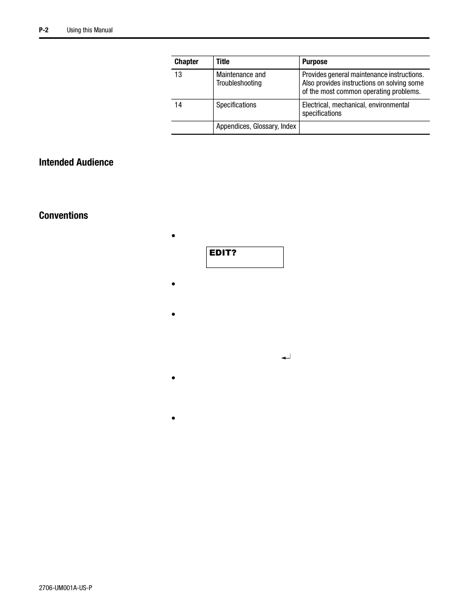 Intended audience, Conventions | Rockwell Automation 2706-DXX Dataliner Message Display DL5 Series User Manual | Page 10 / 119