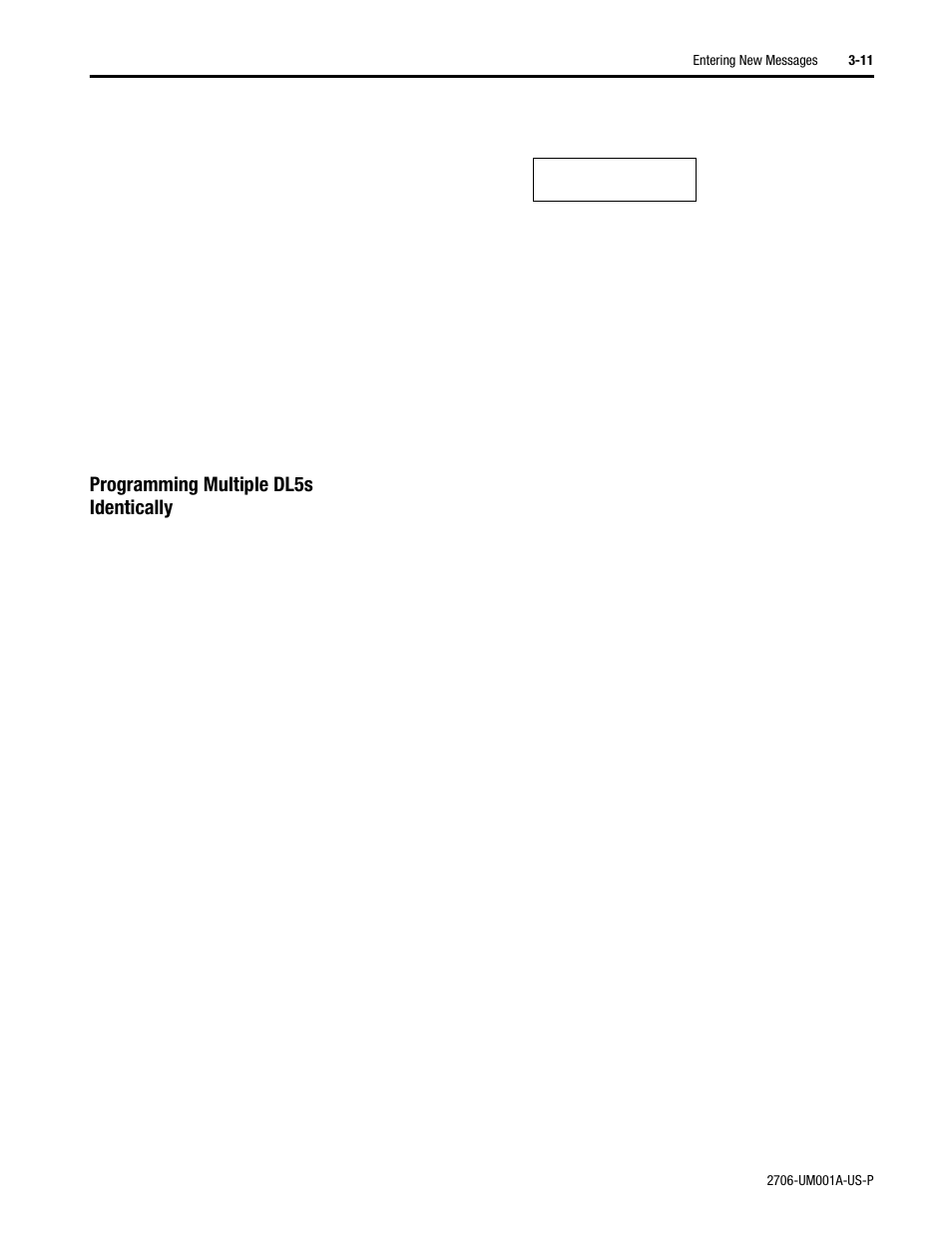 Programming multiple dl5s identically | Rockwell Automation 2706-DXX Dataliner Message Display DL5 Series User Manual | Page 35 / 119