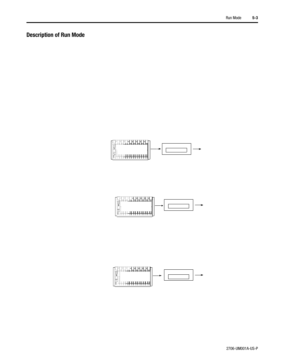 Description of run mode | Rockwell Automation 2706-DXX Dataliner Message Display DL5 Series User Manual | Page 45 / 119