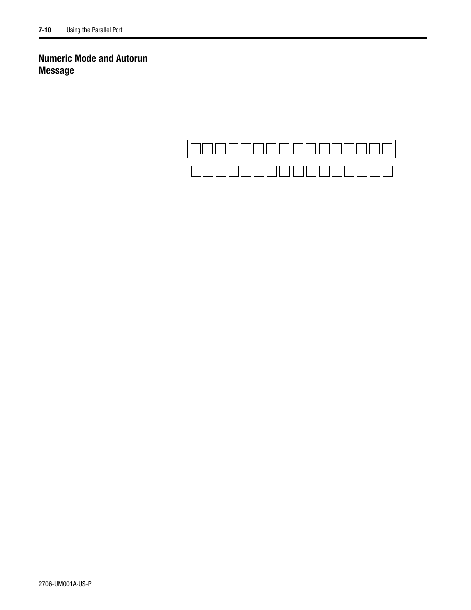 Numeric mode and autorun message | Rockwell Automation 2706-DXX Dataliner Message Display DL5 Series User Manual | Page 60 / 119