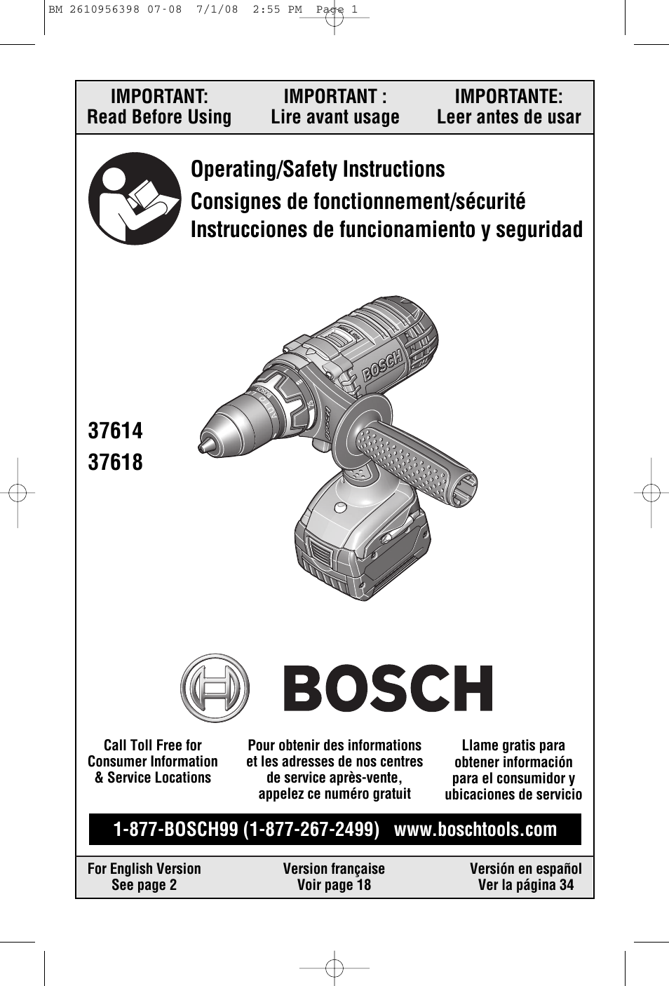 Bosch 37614 User Manual | 52 pages