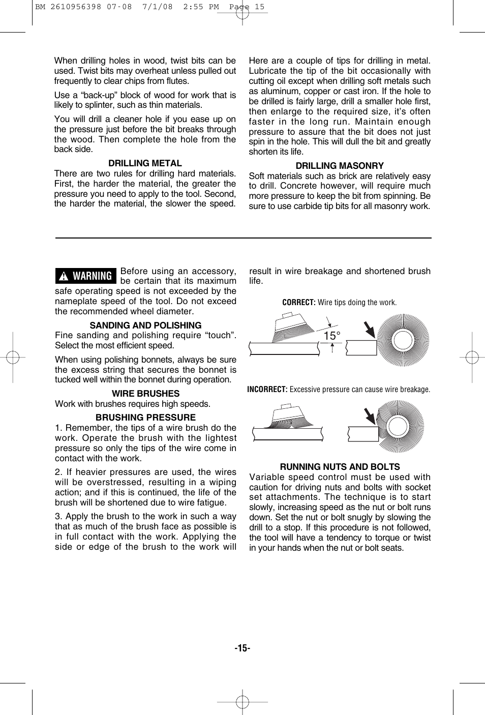 Bosch 37614 User Manual | Page 15 / 52