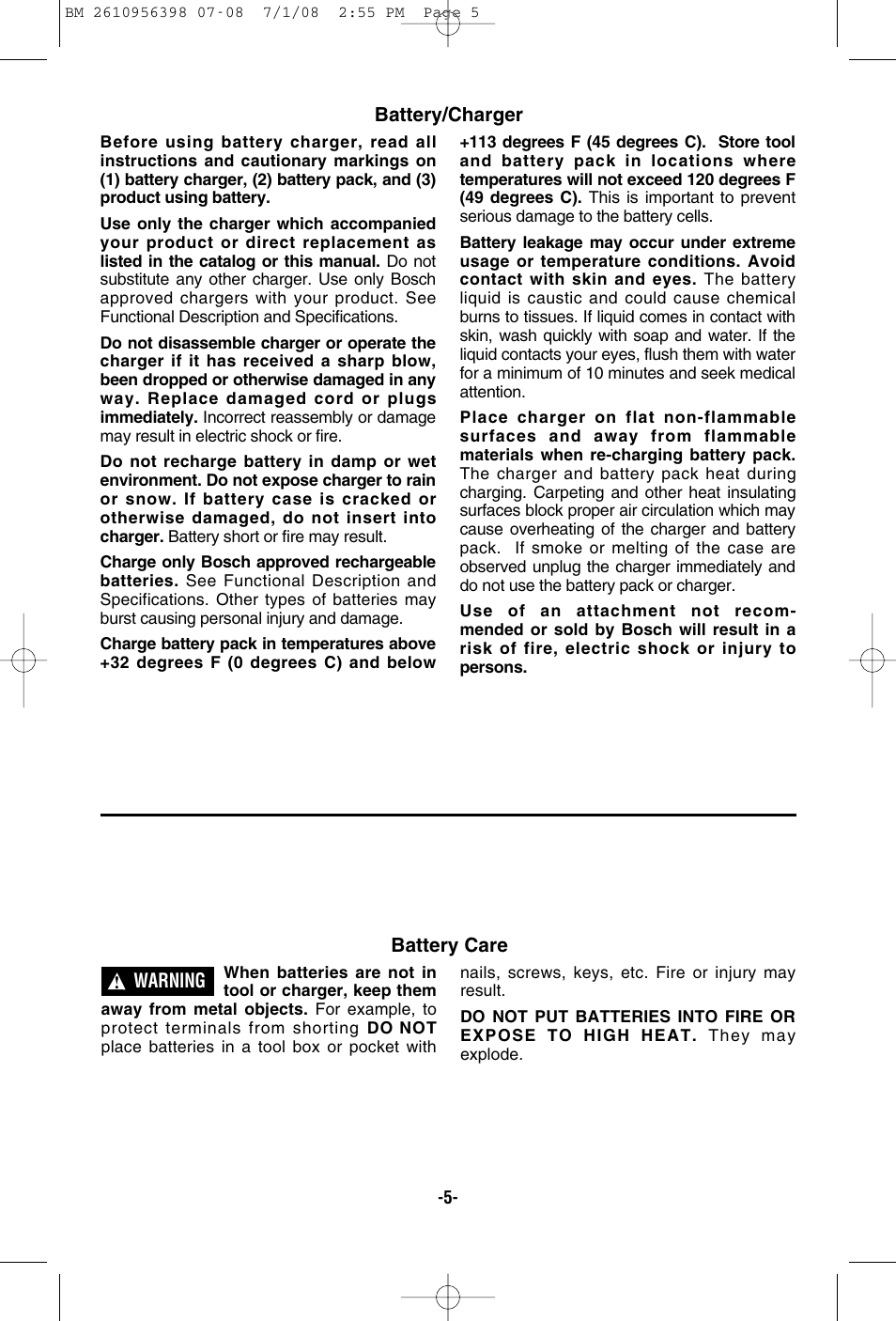 Bosch 37614 User Manual | Page 5 / 52