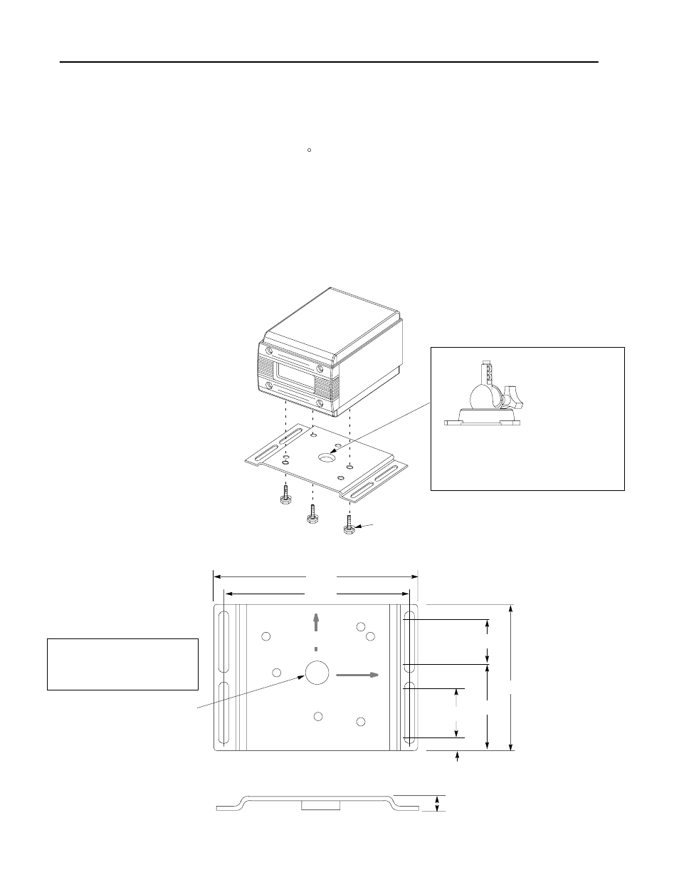 Mounting bracket | Rockwell Automation 2755 High Performance VLD Scanner User Manual | Page 35 / 57
