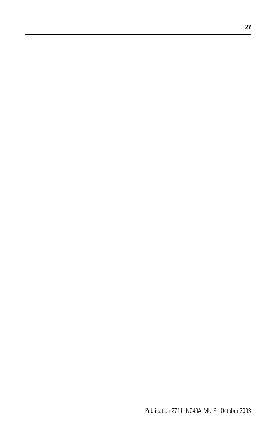 Rockwell Automation 2711-NL5 Display Backlight for PanelView 600 (Series C) User Manual | Page 27 / 28