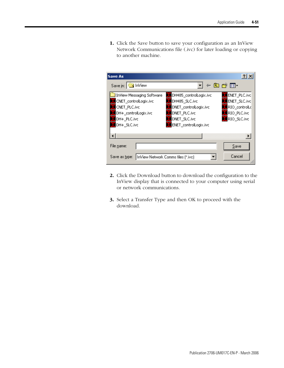 Rockwell Automation 2706-PRIO_PDH485_PDHP_PDNET_PCNET_PENET_PENET1 InView Communication Module User Manual User Manual | Page 101 / 114