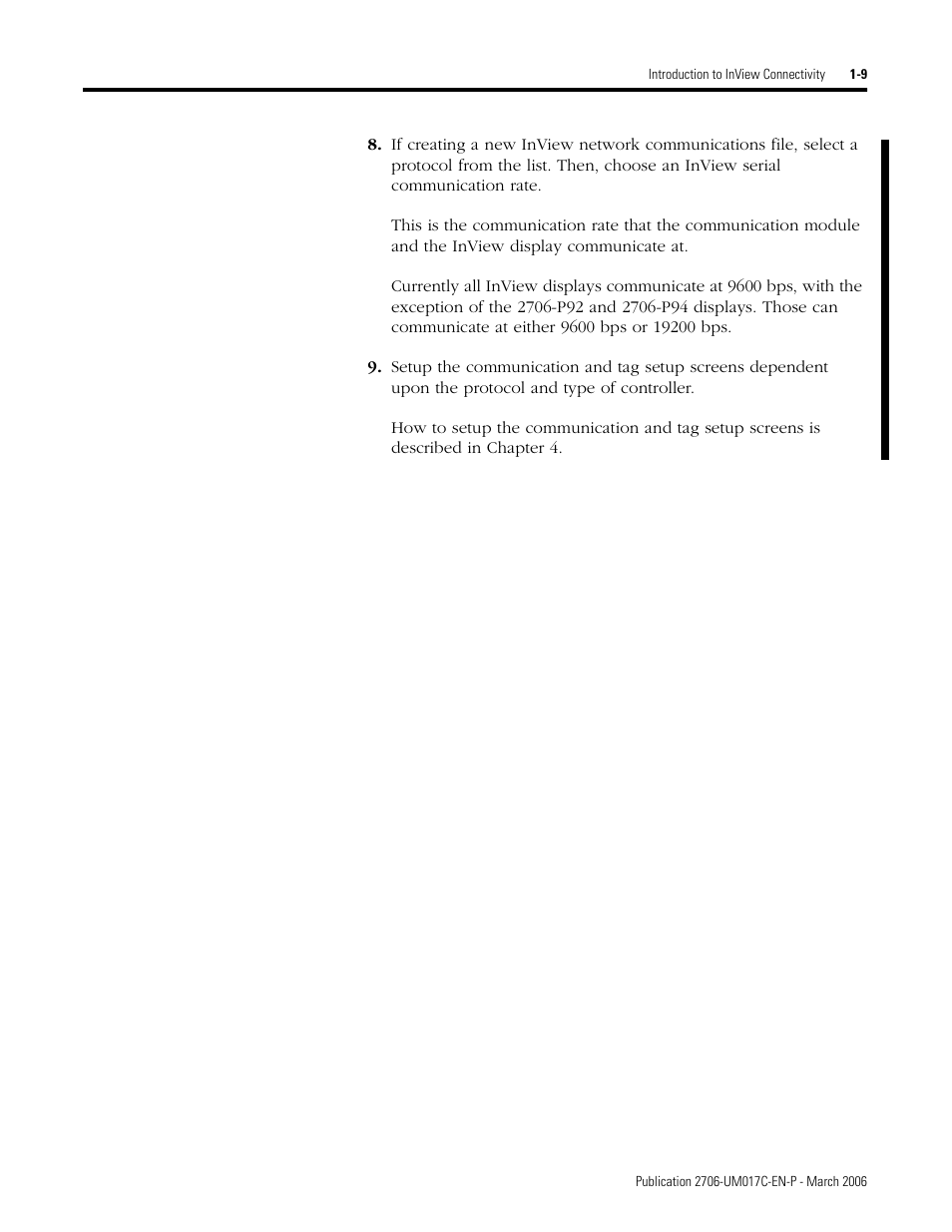 Rockwell Automation 2706-PRIO_PDH485_PDHP_PDNET_PCNET_PENET_PENET1 InView Communication Module User Manual User Manual | Page 15 / 114