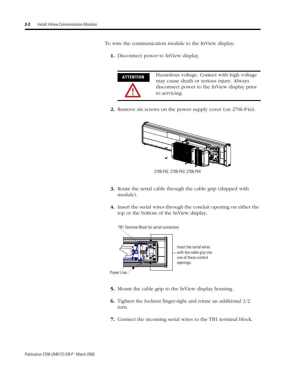 Rockwell Automation 2706-PRIO_PDH485_PDHP_PDNET_PCNET_PENET_PENET1 InView Communication Module User Manual User Manual | Page 18 / 114