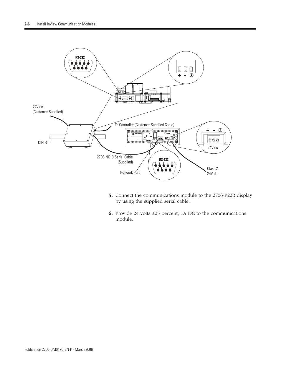 Rockwell Automation 2706-PRIO_PDH485_PDHP_PDNET_PCNET_PENET_PENET1 InView Communication Module User Manual User Manual | Page 22 / 114