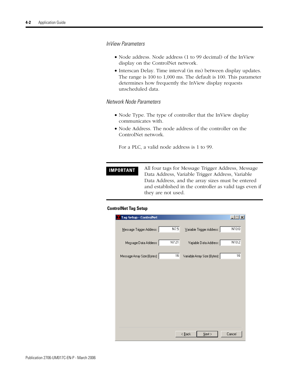 Rockwell Automation 2706-PRIO_PDH485_PDHP_PDNET_PCNET_PENET_PENET1 InView Communication Module User Manual User Manual | Page 52 / 114