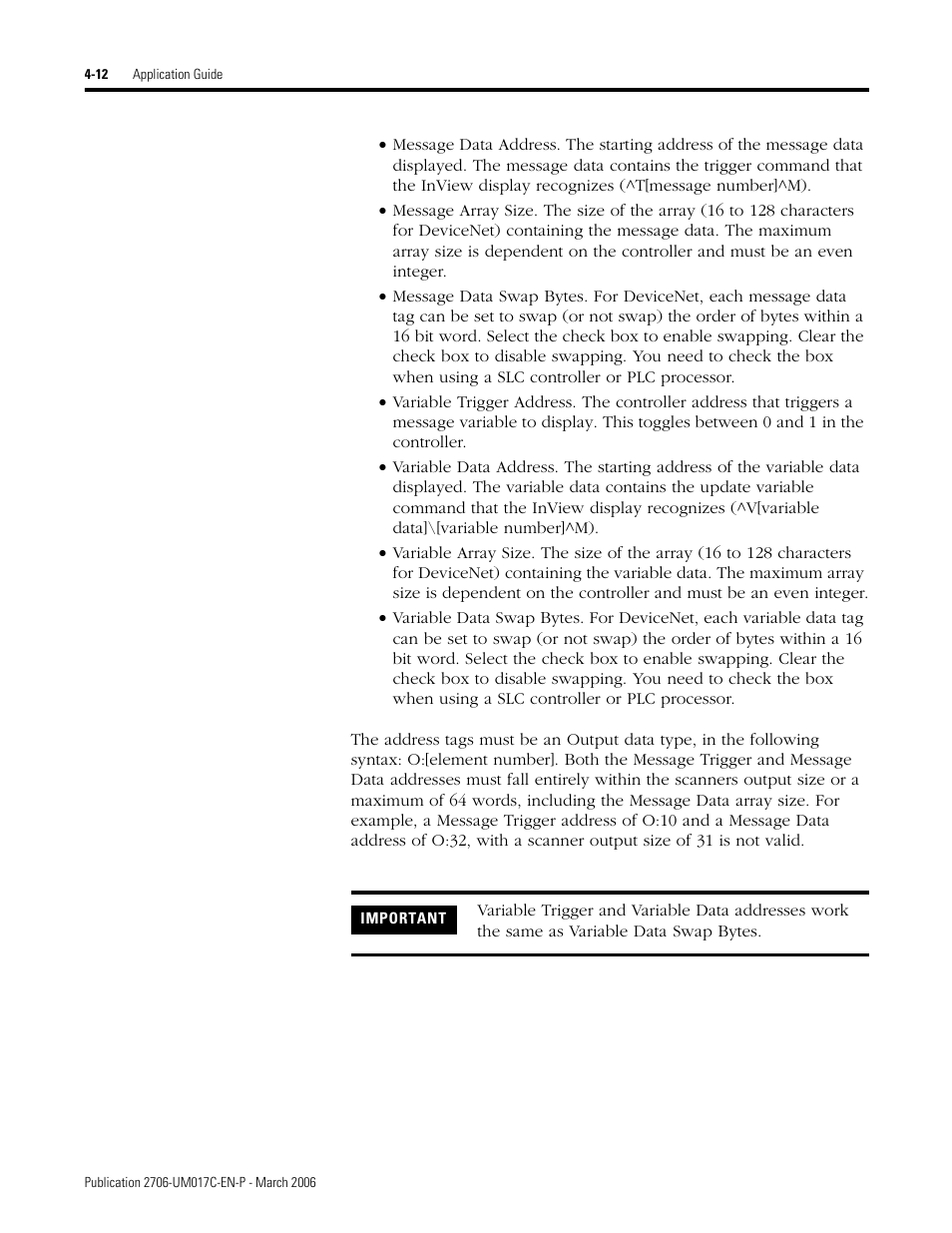 Rockwell Automation 2706-PRIO_PDH485_PDHP_PDNET_PCNET_PENET_PENET1 InView Communication Module User Manual User Manual | Page 62 / 114