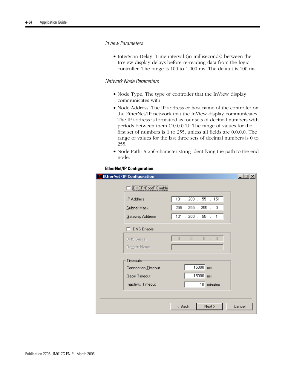 Rockwell Automation 2706-PRIO_PDH485_PDHP_PDNET_PCNET_PENET_PENET1 InView Communication Module User Manual User Manual | Page 84 / 114