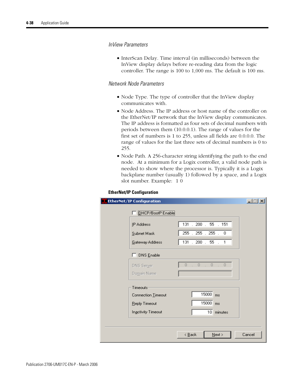 Rockwell Automation 2706-PRIO_PDH485_PDHP_PDNET_PCNET_PENET_PENET1 InView Communication Module User Manual User Manual | Page 88 / 114