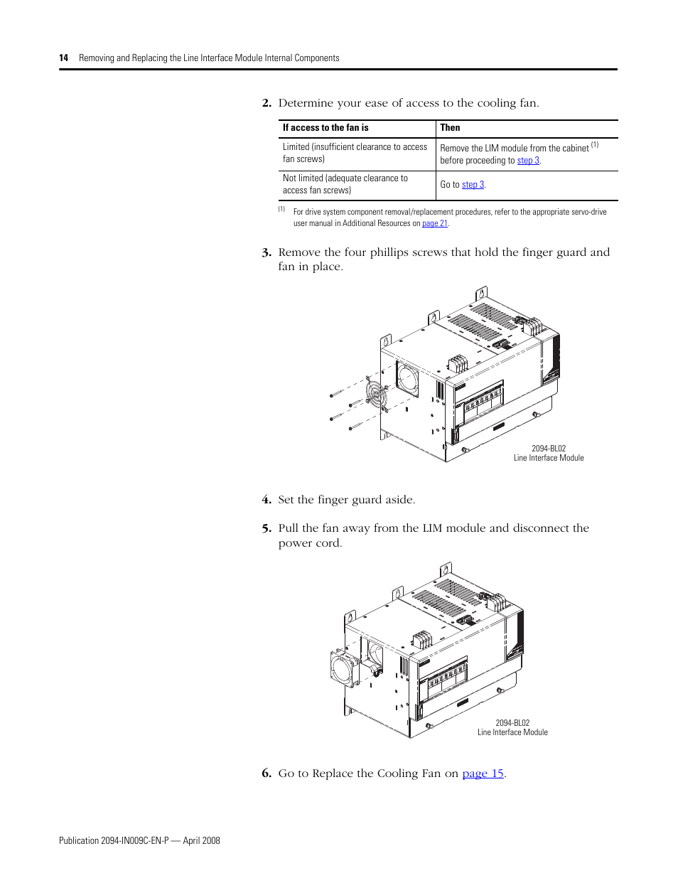 Rockwell Automation 2094 LIM Remove/Replace Internal Components User Manual | Page 14 / 24